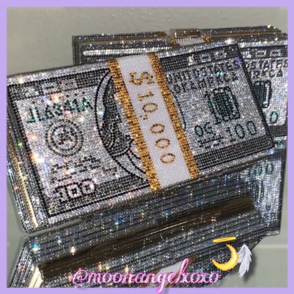 MoonAngel Handbags - 💎💸MONEY TALKS💸 Rhinestone Purse💎